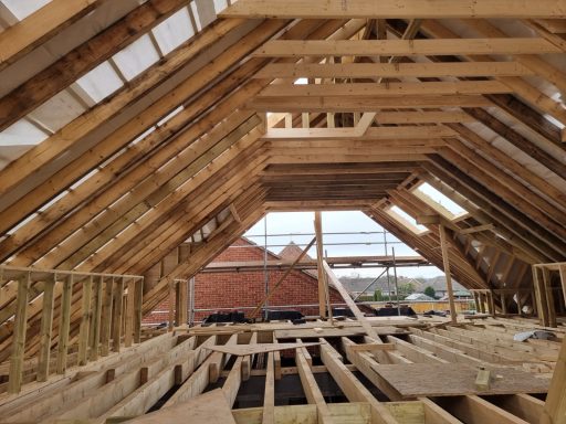 Hand-Cut Timber Roof Structure